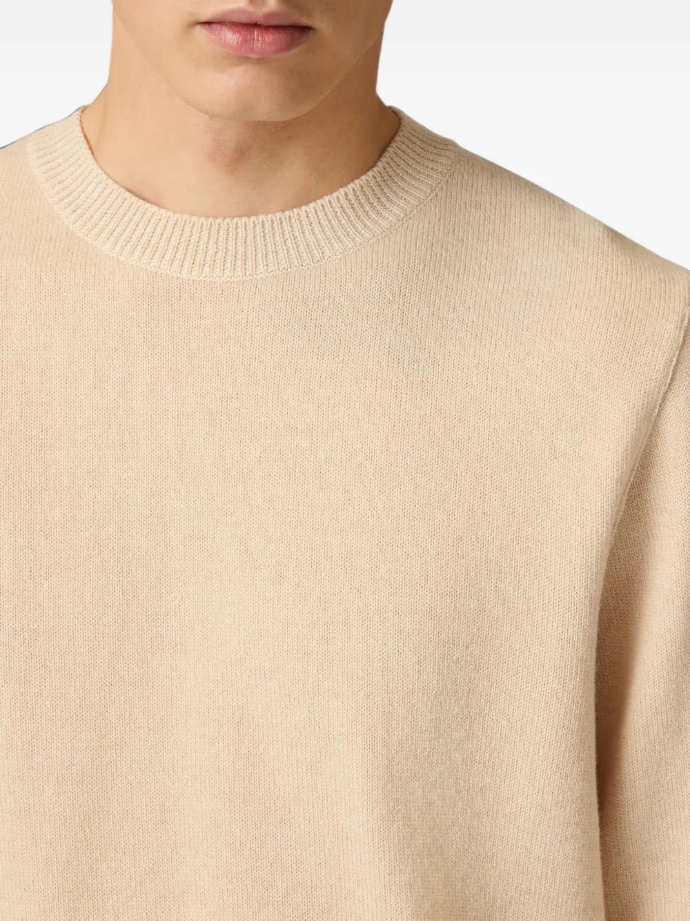 Lardini Trui met ronde hals Beige