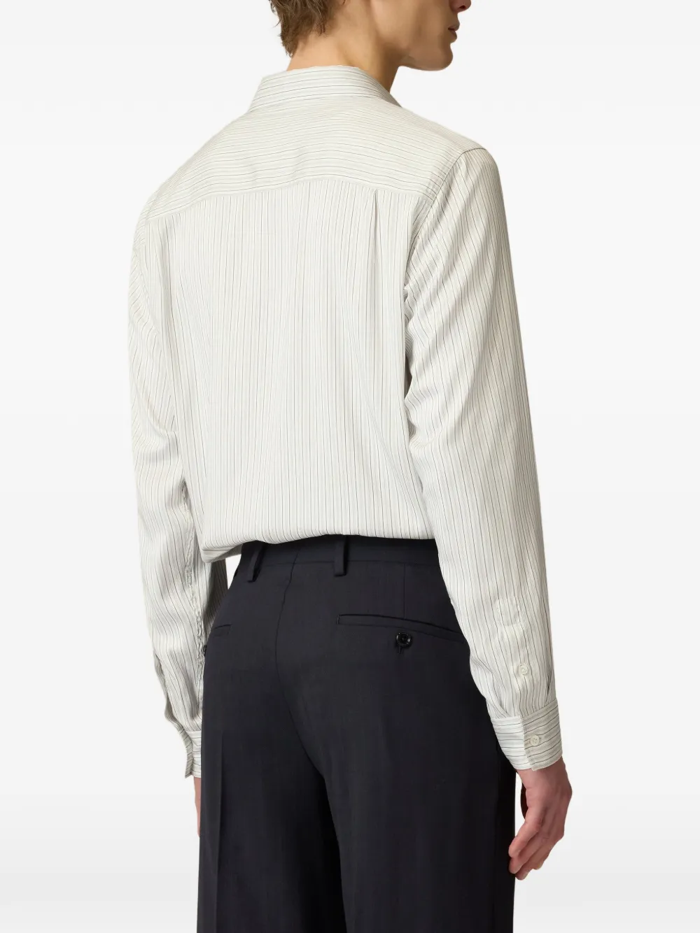 Lardini striped shirt Beige