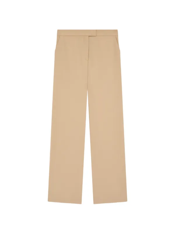 Lardini Gabardine Straight-leg Trousers in Neutrals
