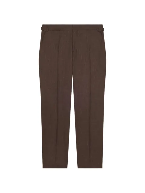 Lardini pleated straight-leg trousers