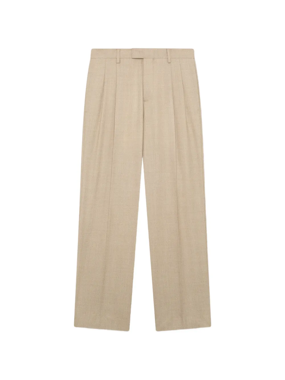 Lardini pleated wool straight-leg trousers