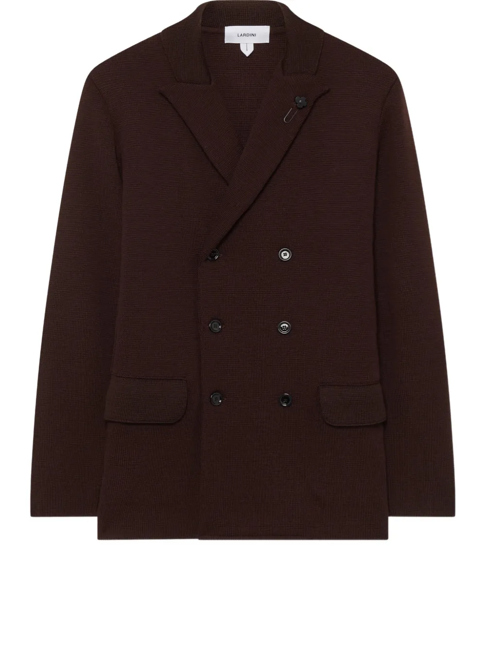 Lardini double-breasted peacoat Bruin