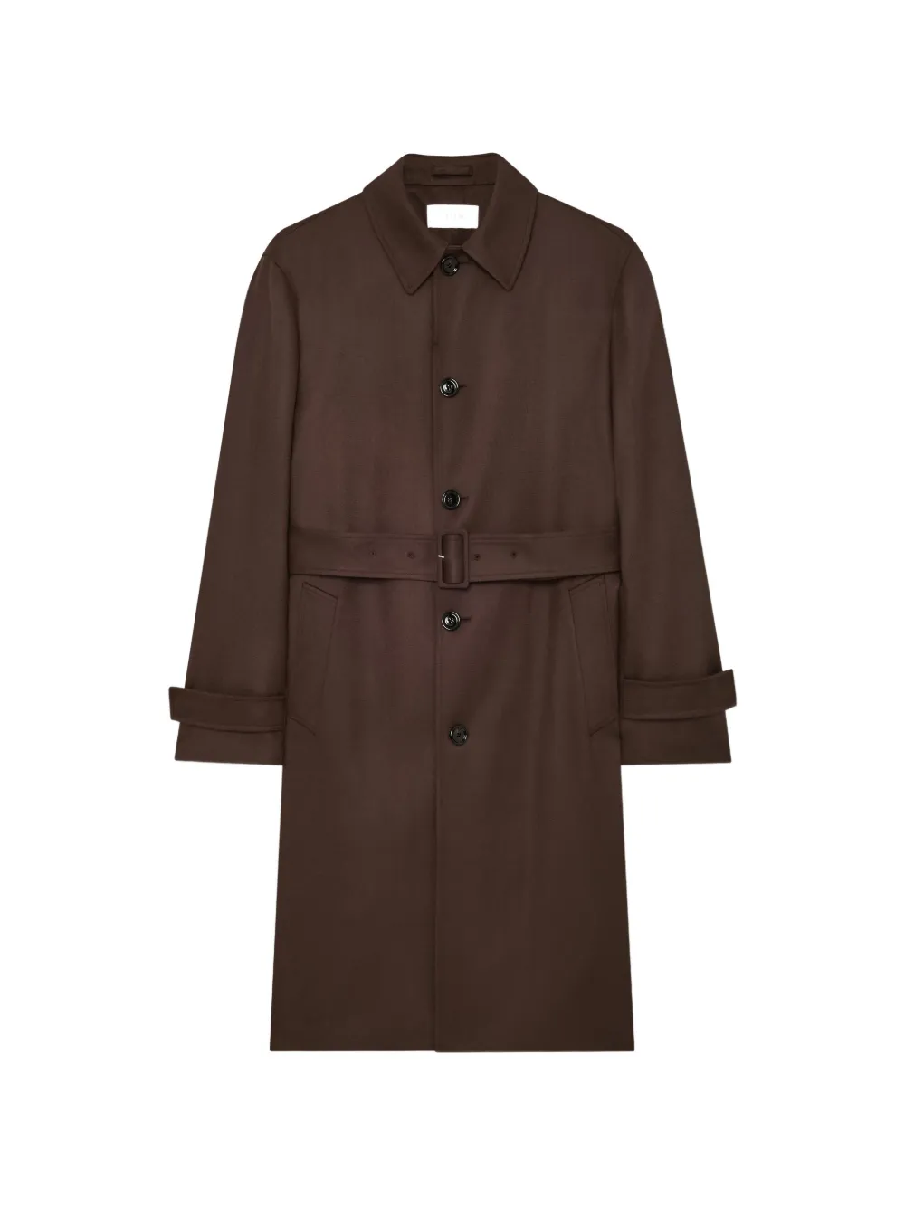Lardini single-breasted wool trench coat