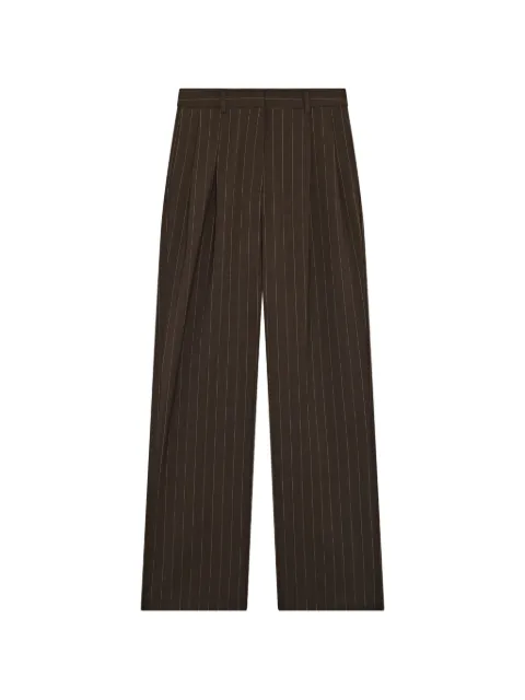 Lardini pinstripe pleated trousers
