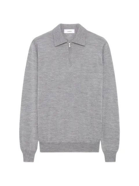 Lardini zip-fastening long-sleeve polo shirt