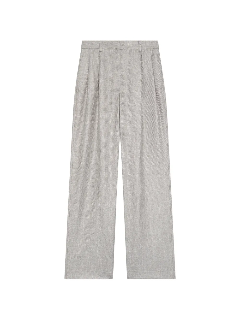 Lardini pleated straight-leg trousers