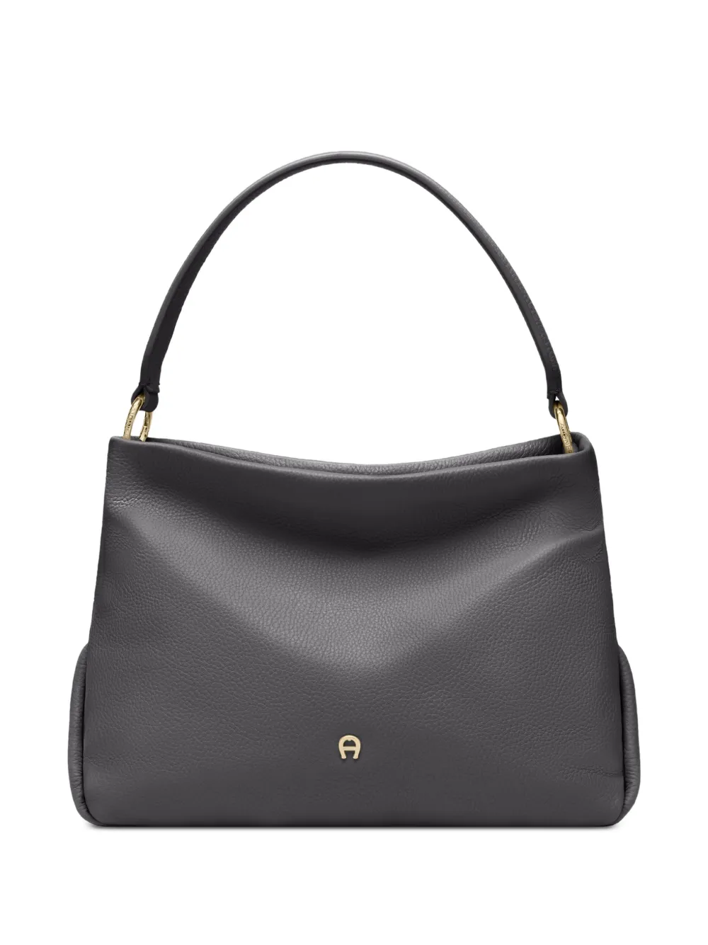 AIGNER small Paola leather shoulder bag - Grey