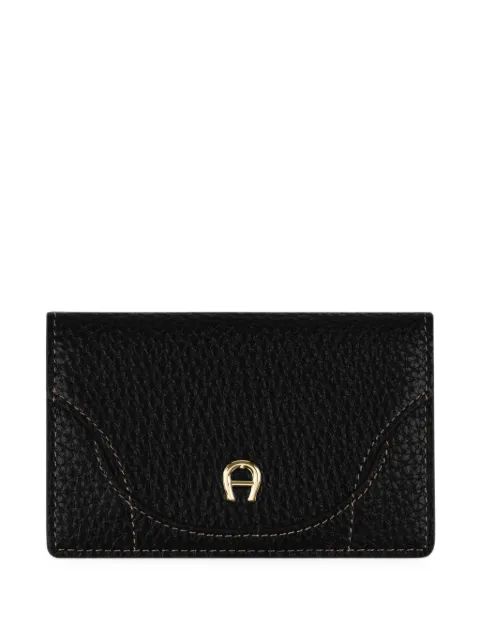 AIGNER Hazel logo-plaque pebbled wallet