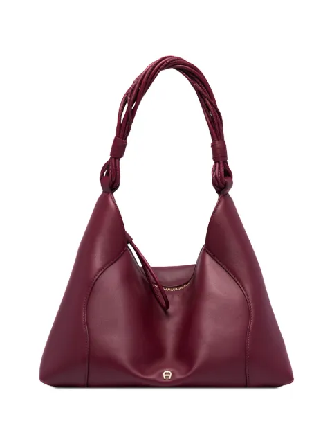 AIGNER medium Giara braided-handle shoulder bag