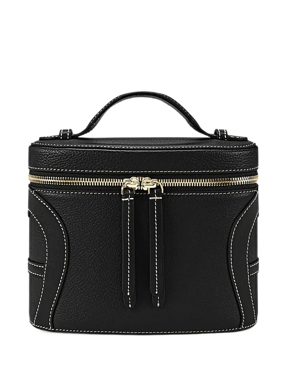 AIGNER small Deborah contrast-stitch leather crossbody bag - Noir AIGNER small Deborah contrast-stitch leather crossbody bag - Noir