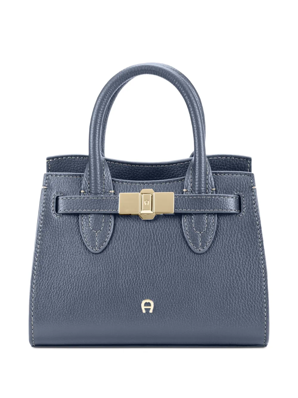 AIGNER petit cabas Farah en cuir grainé - Bleu AIGNER petit cabas Farah en cuir grainé - Bleu