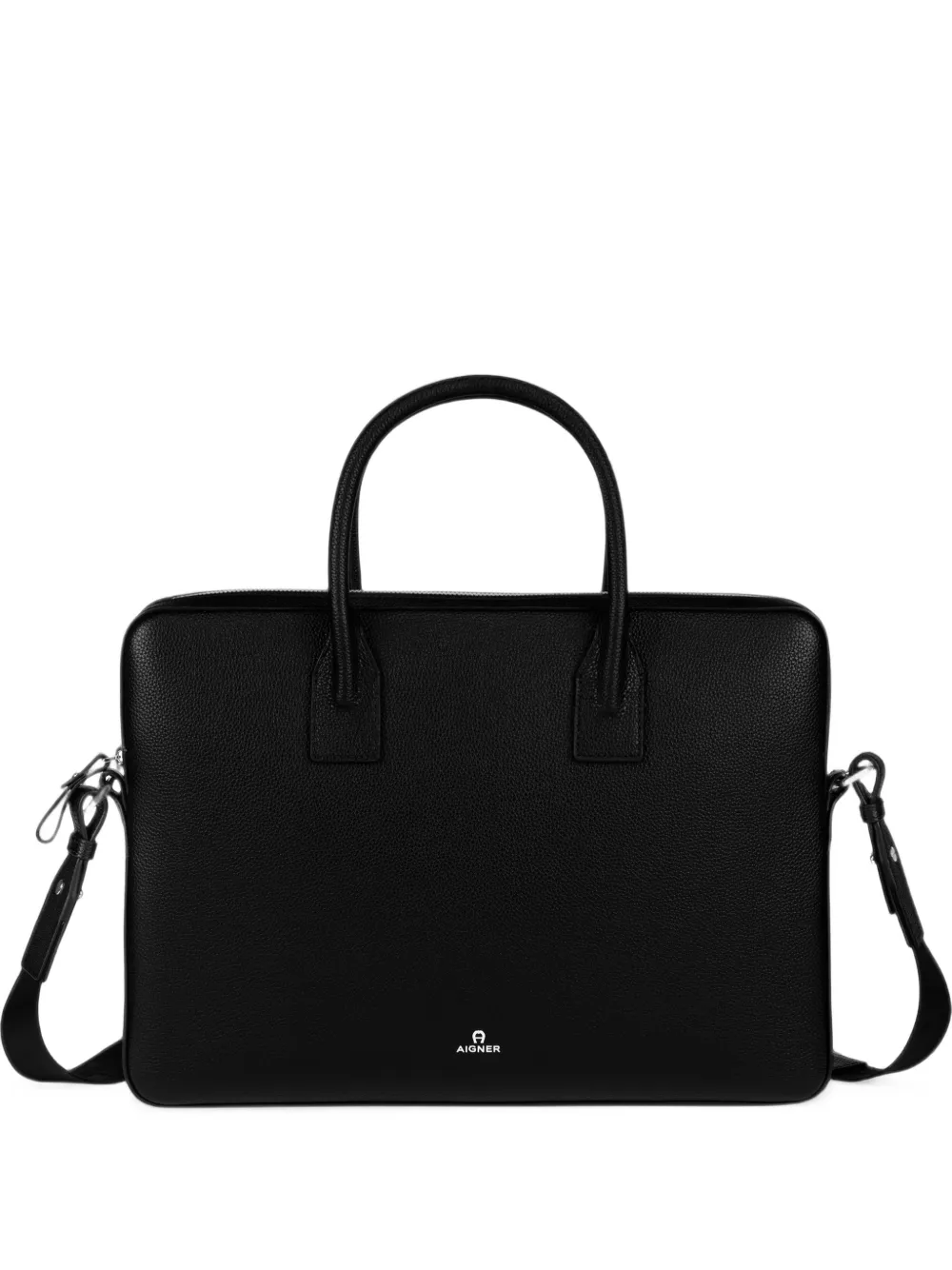 AIGNER medium Mica leather laptop briefcase