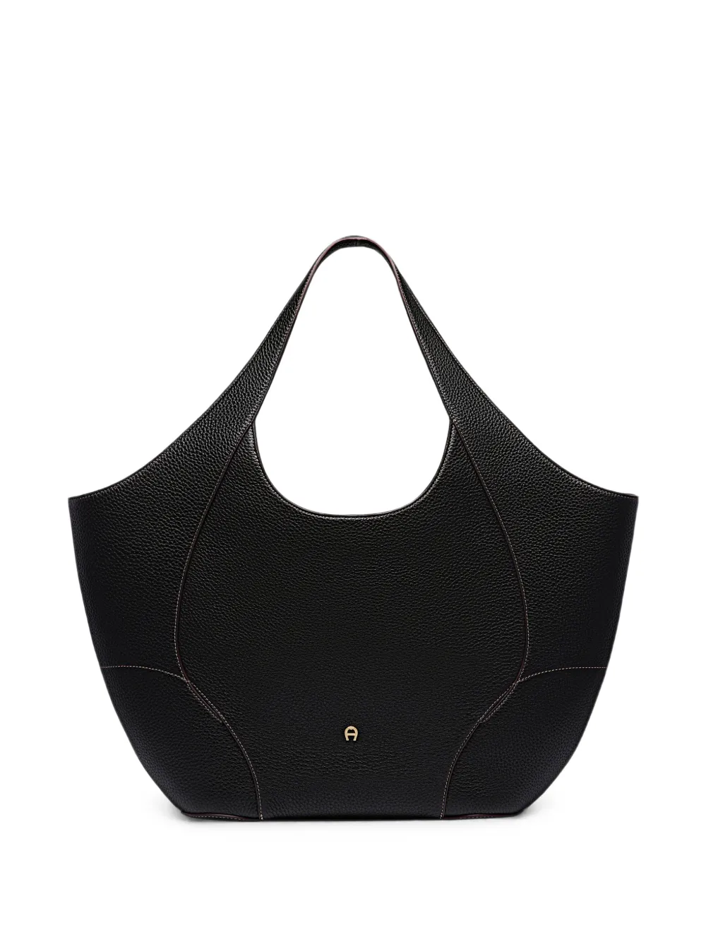 AIGNER large Hazel grained-leather tote bag Zwart