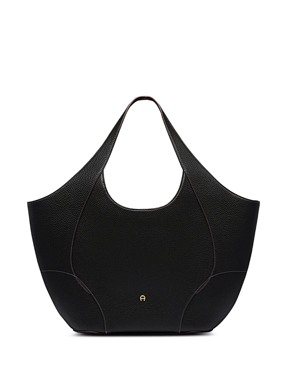 AIGNER large Hazel grained-leather tote bag - Nero