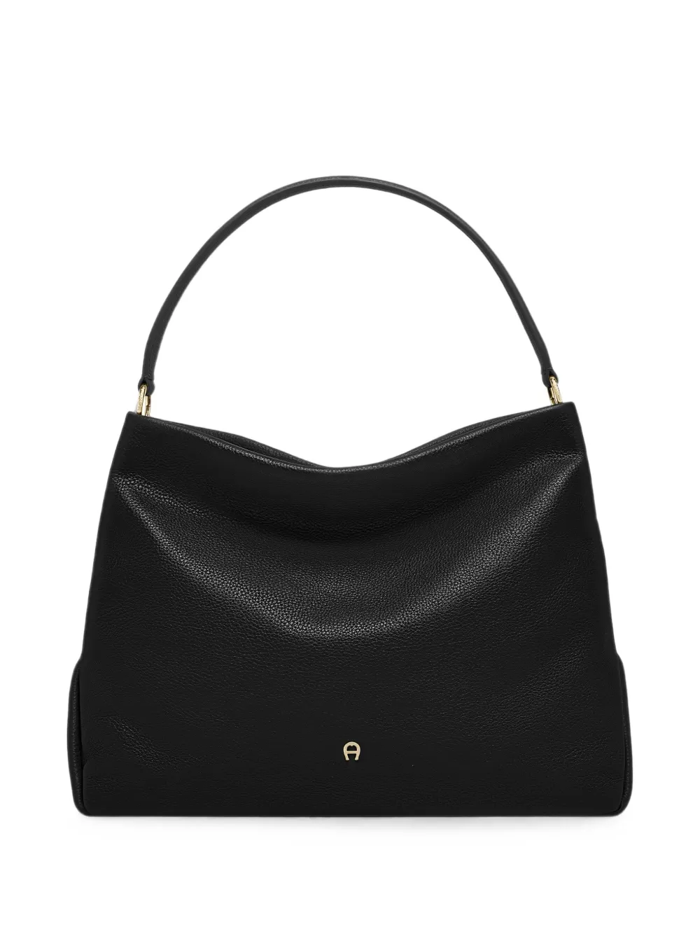 AIGNER Medium Paola leren schoudertas Zwart