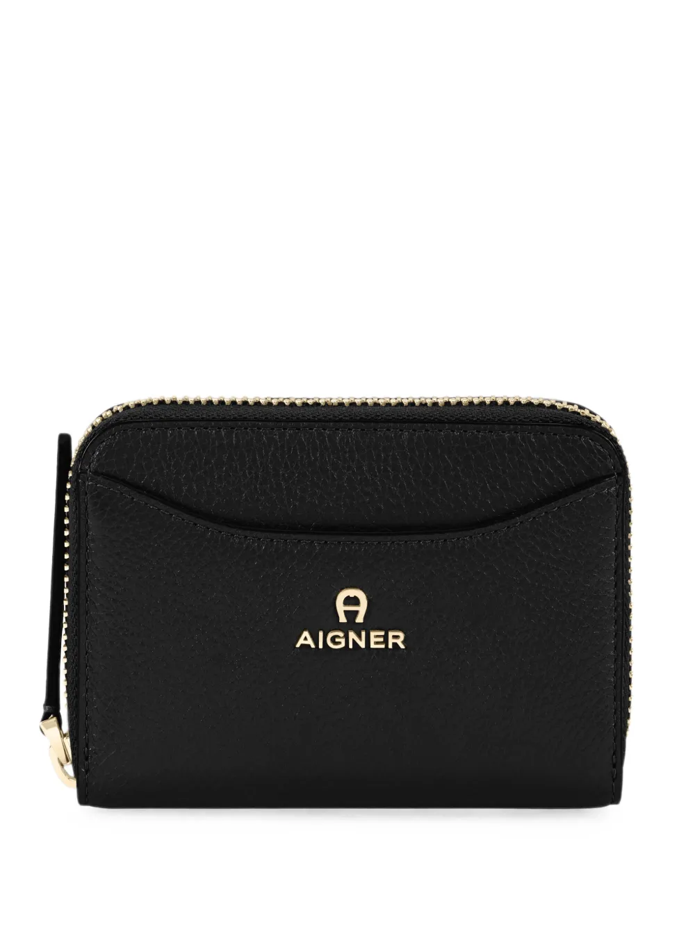 AIGNER Marika logo-plaque pebbled wallet