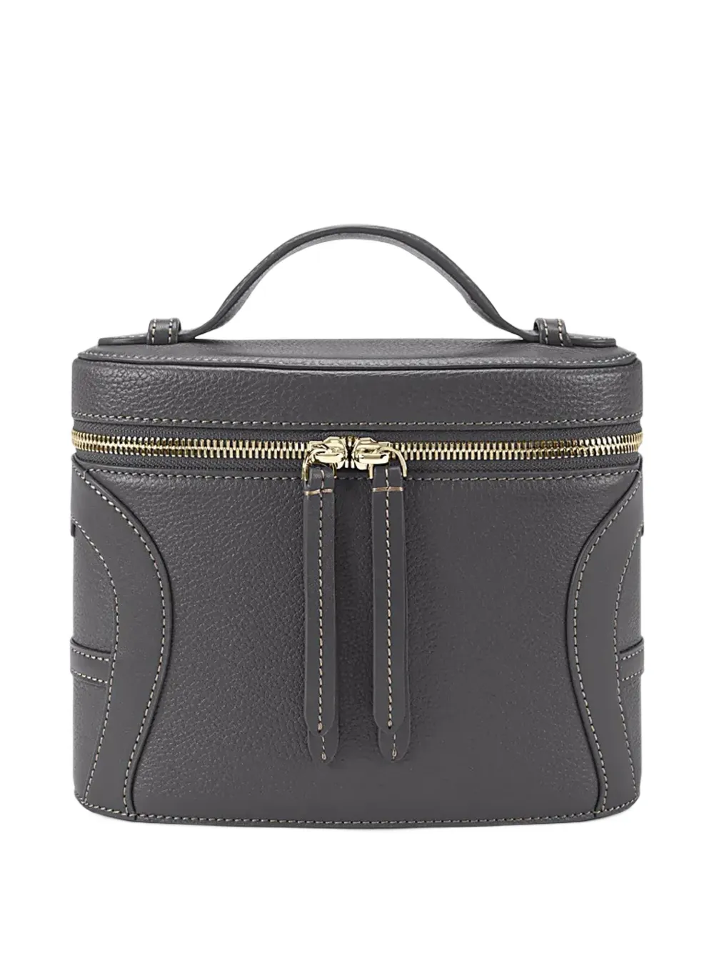 AIGNER Kleine Deborah leren crossbodytas met textuur Grijs