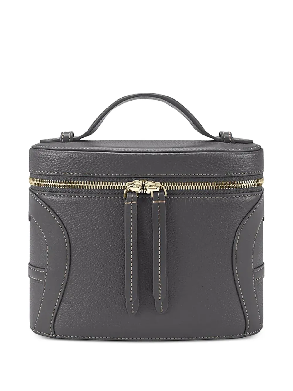 AIGNER Kleine Deborah leren crossbodytas met textuur Grijs