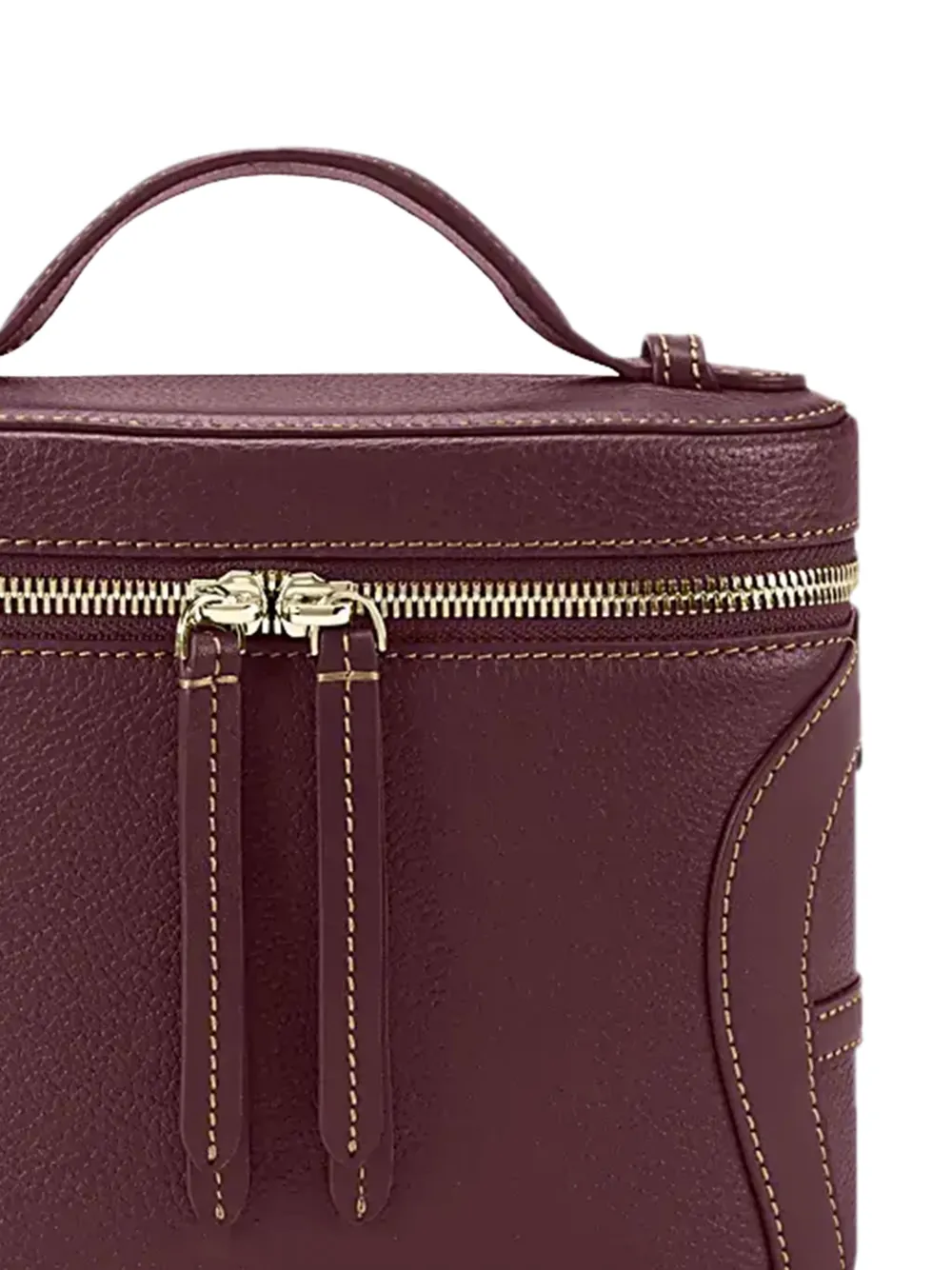 AIGNER Kleine Deborah leren crossbodytas met textuur en handvat Rood