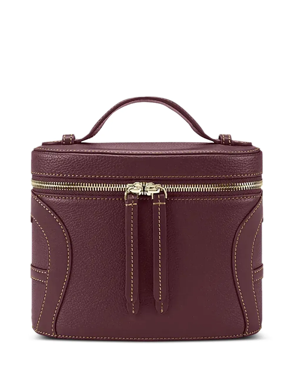 AIGNER small Deborah grained-leather top-handle crossbody bag - Rouge AIGNER small Deborah grained-leather top-handle crossbody bag - Rouge