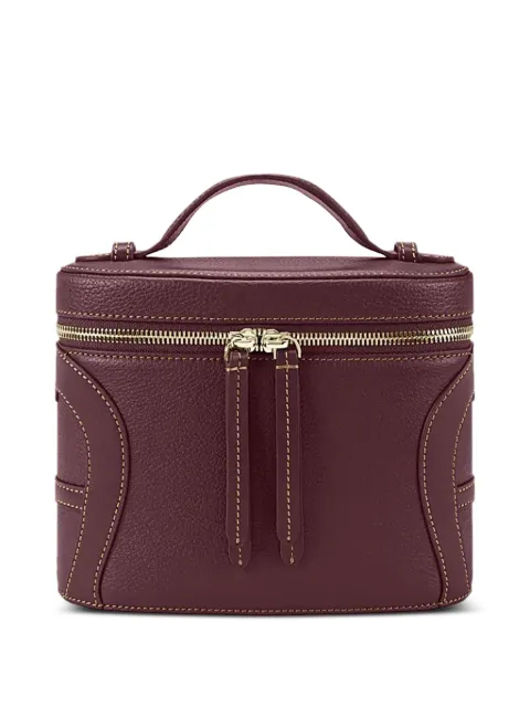 AIGNER small Deborah grained-leather top-handle crossbody bag