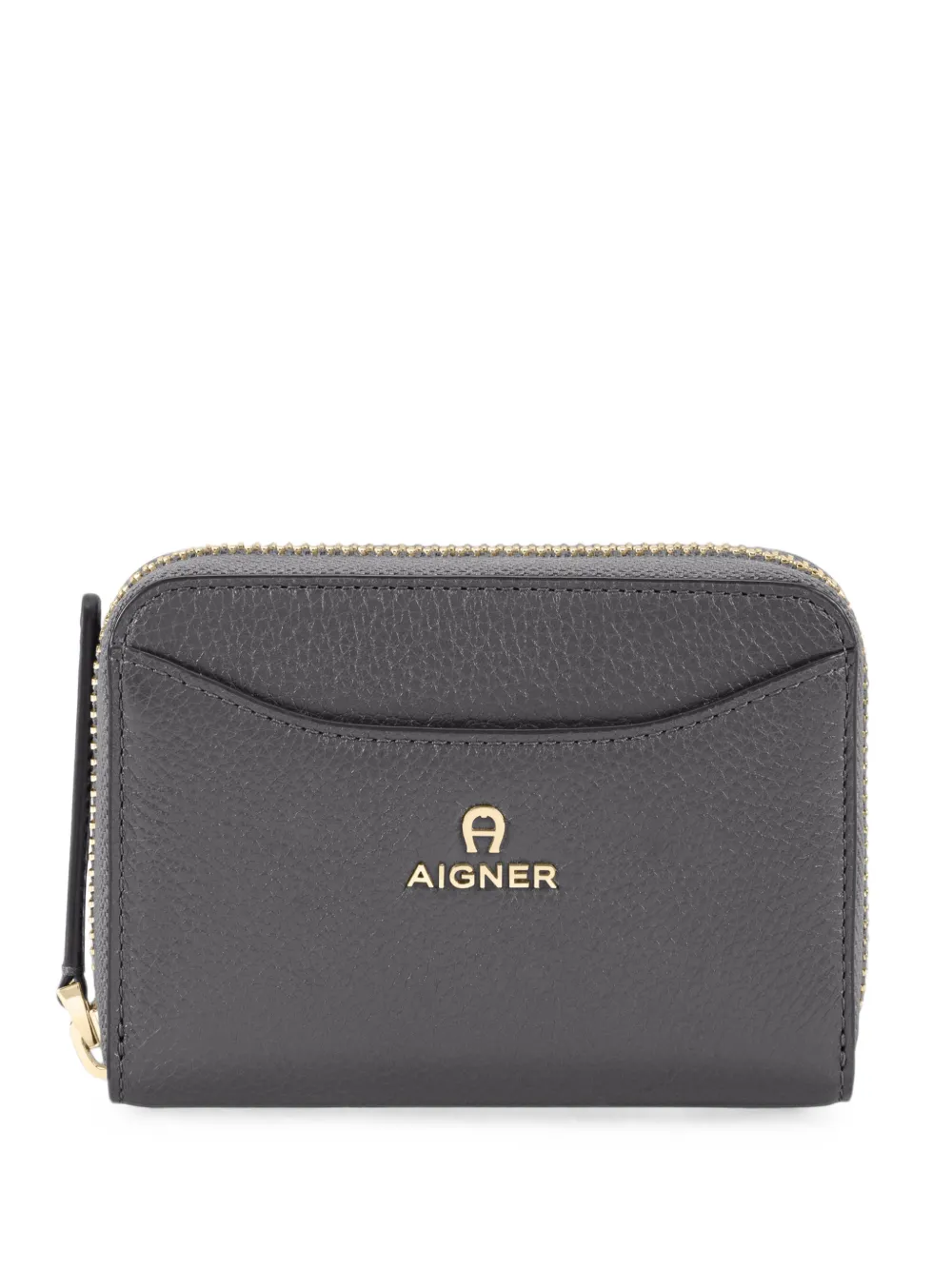 AIGNER Marika logo-plaque pebbled wallet