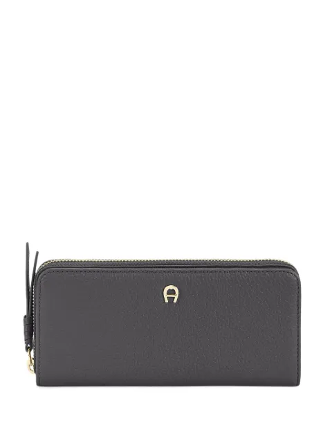 AIGNER Paola logo-plaque zip-around wallet