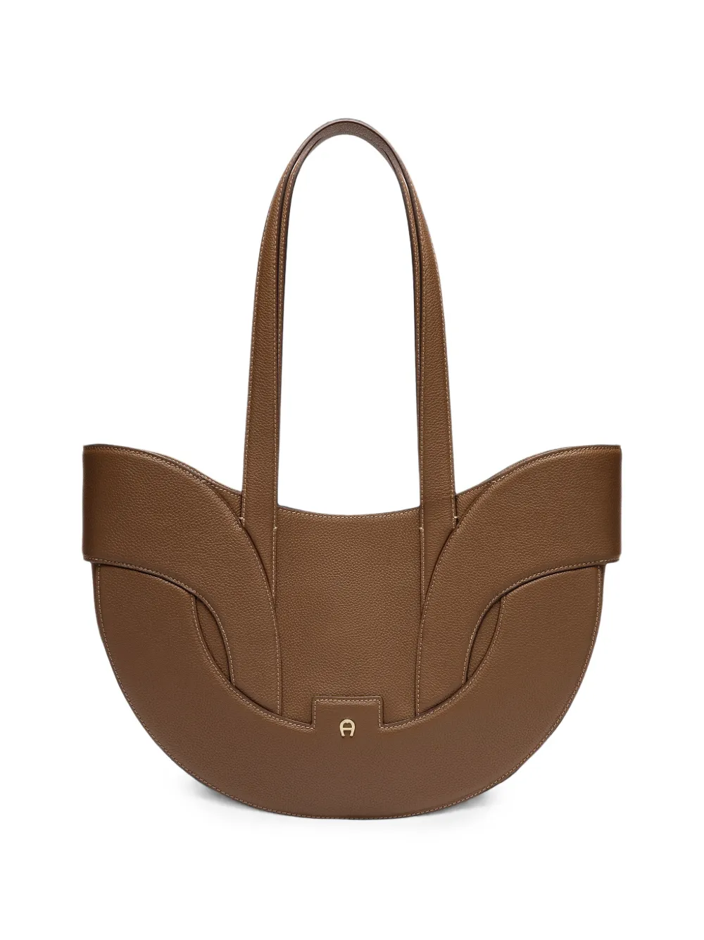 AIGNER Grote Sellina leren shopper Bruin