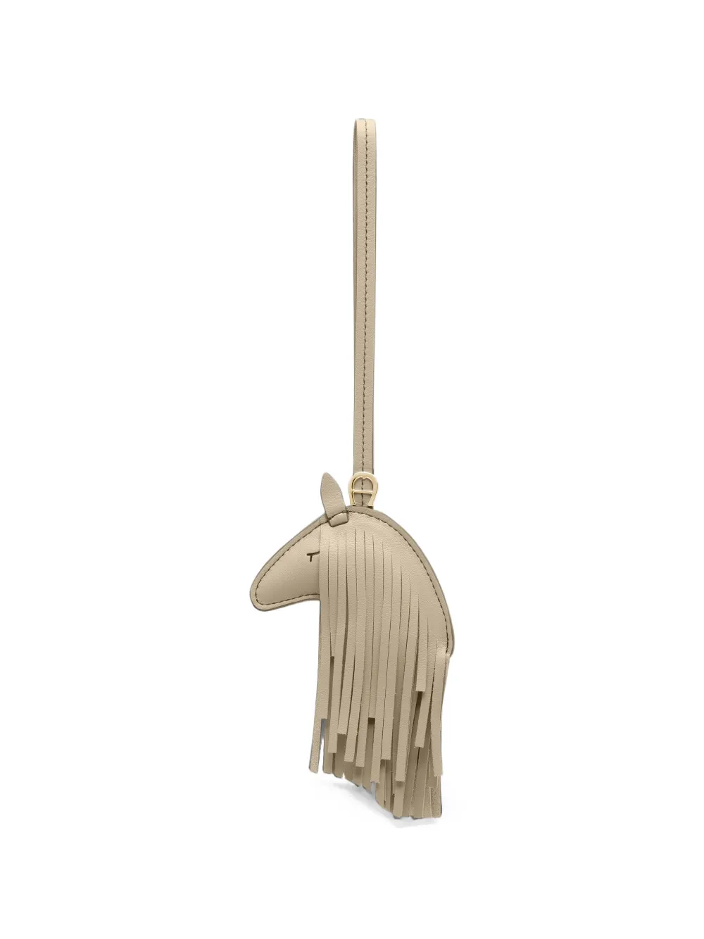 AIGNER Ciondollini tassenbedel met hanger en slapend paard Beige