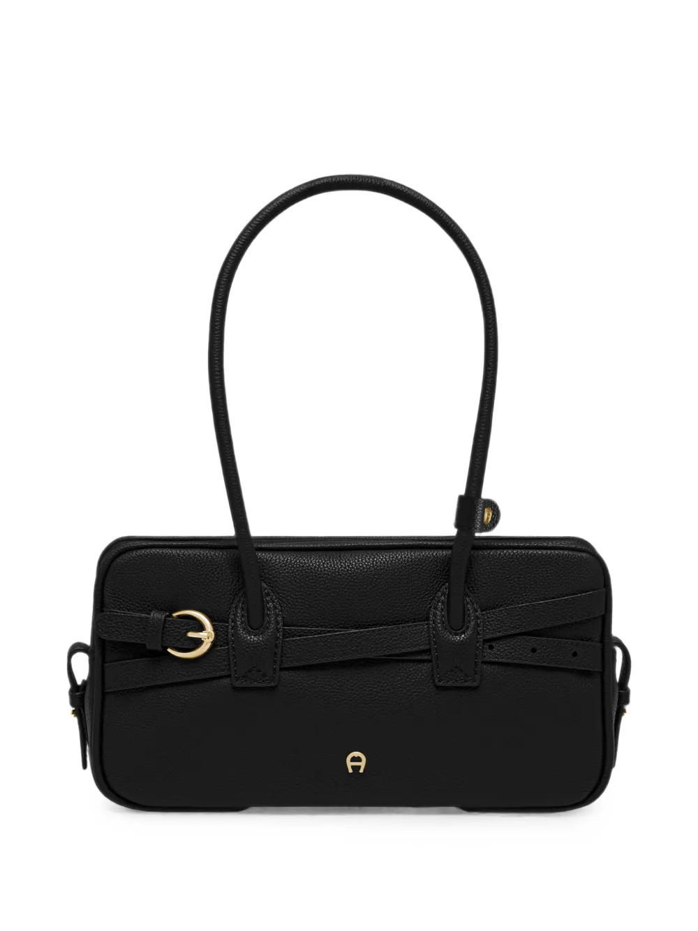 AIGNER Kleine Whip schoudertas met gespdetail Zwart