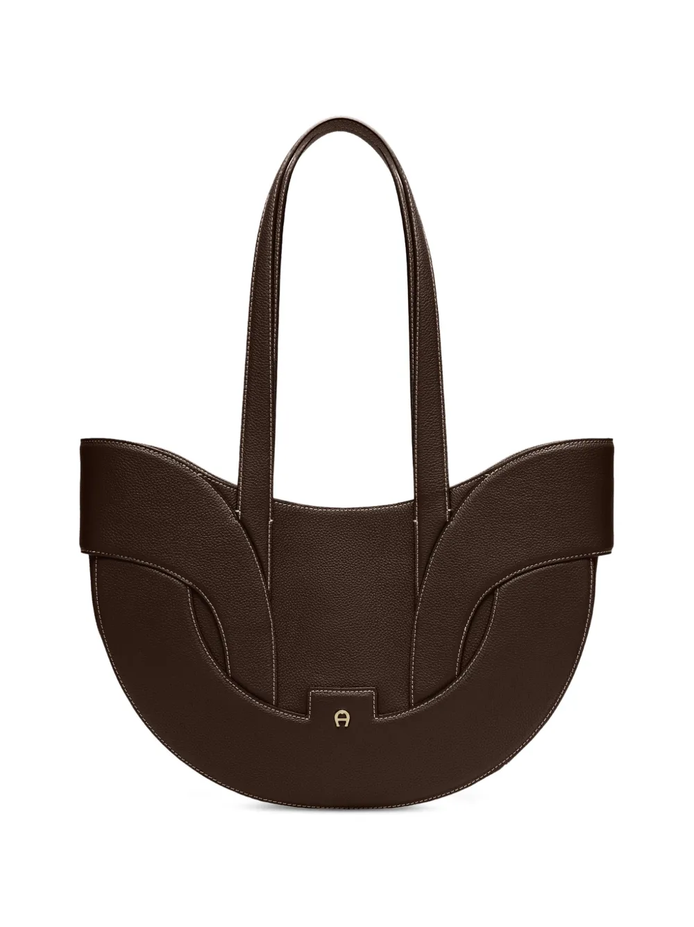 AIGNER grand cabas Sellina en cuir à empiècements - Marron AIGNER grand cabas Sellina en cuir à empiècements - Marron