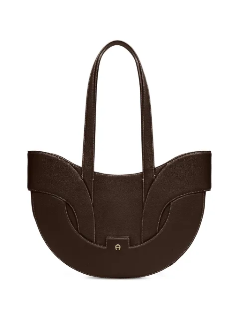 AIGNER large Sellina leather panelled tote bag