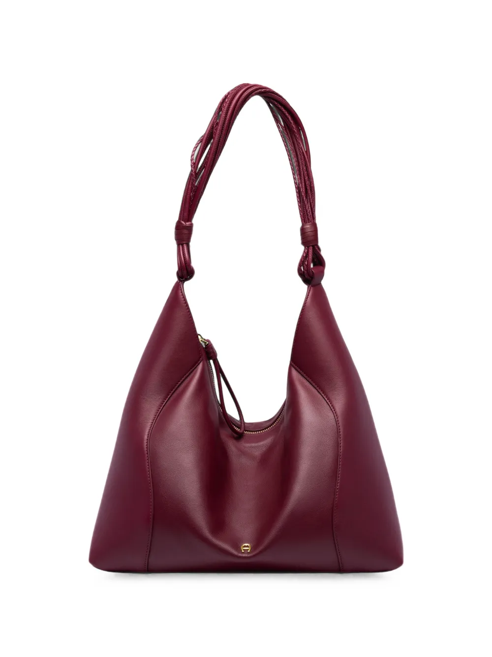 AIGNER Grote Giara leren schoudertas Rood