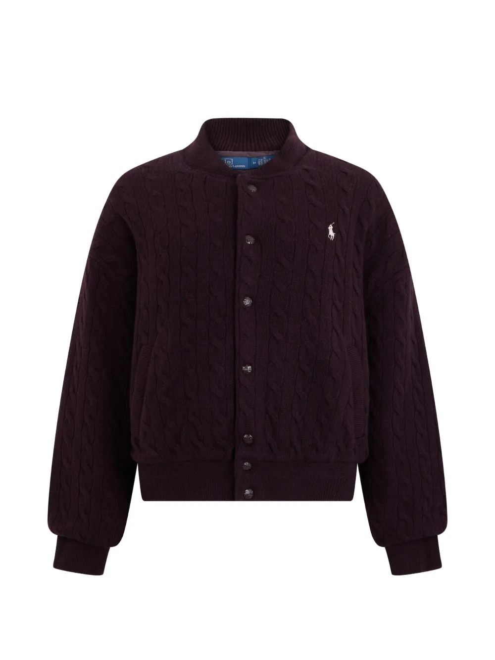 Polo Ralph Lauren veste en maille torsadée - Violet