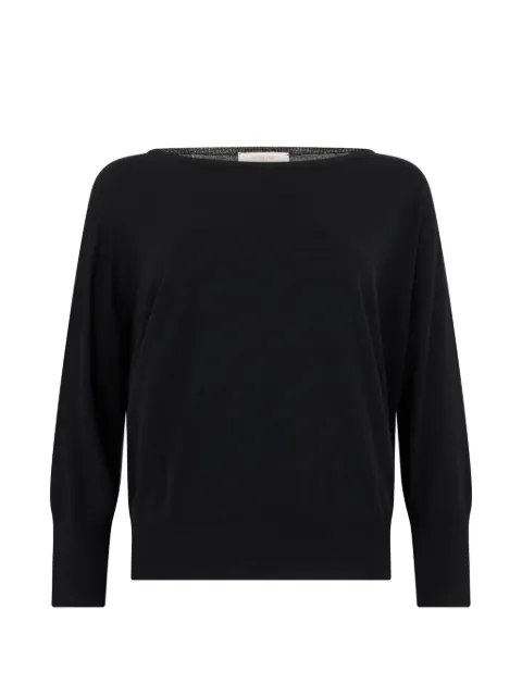 slowear boat-neck long-sleeve sweater