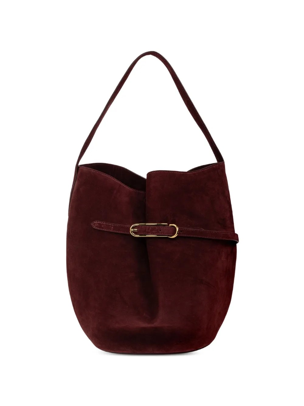 Liffner large buckle-detail suede tote bag