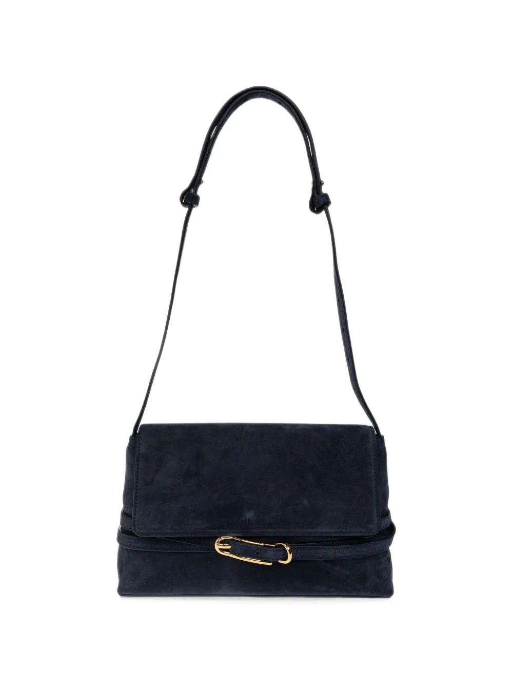 Liffner Suede Shoulder Bag In Blau