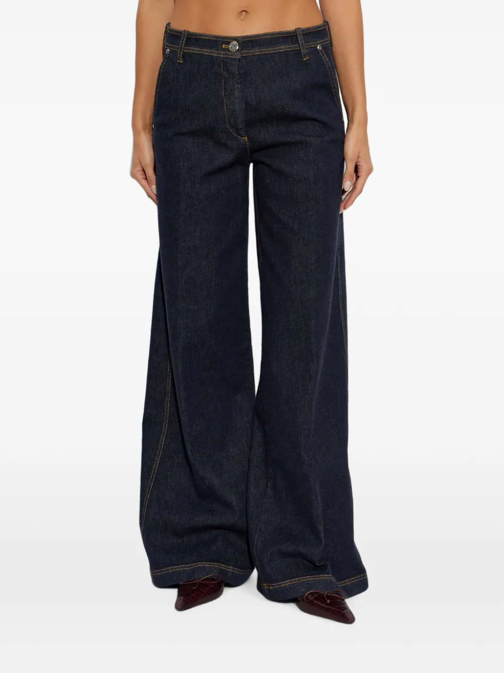 Paul & Shark Jeans met contrasterende stiksels Blauw