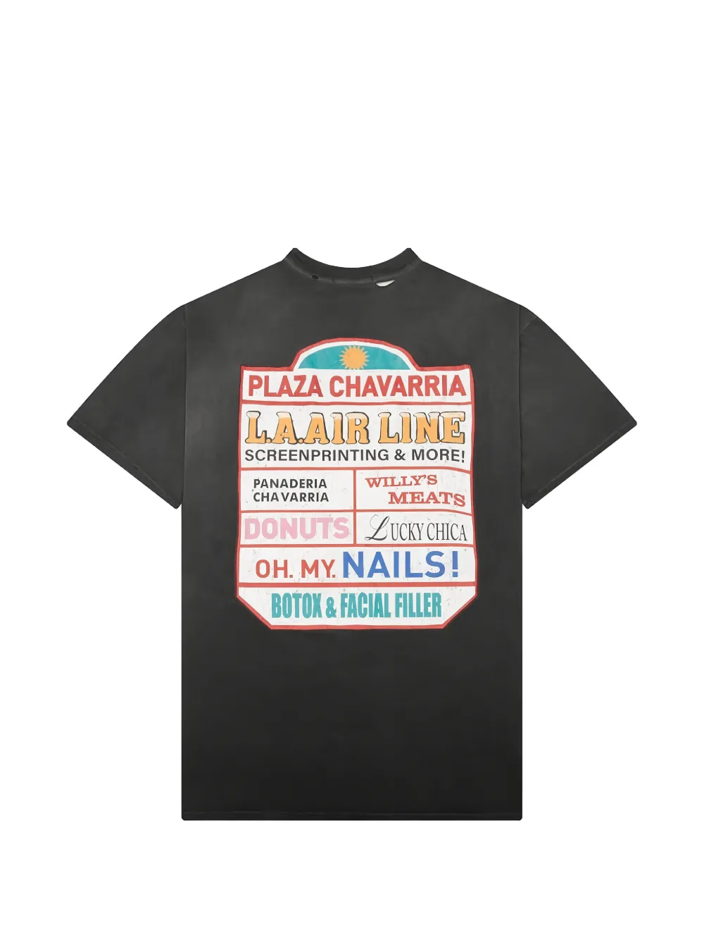 Willy Chavarria T-shirt met grafische print Zwart