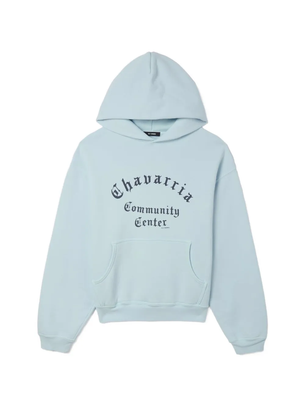 Willy Chavarria Chavarria Community Center Shrunken pouch-pocket hoodie