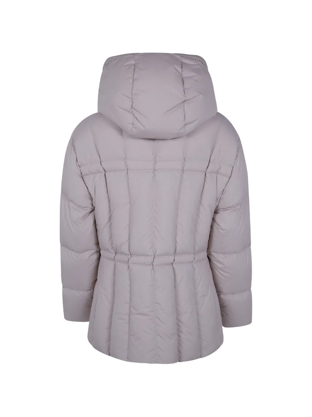 Moncler quilted hooded jacket Wit