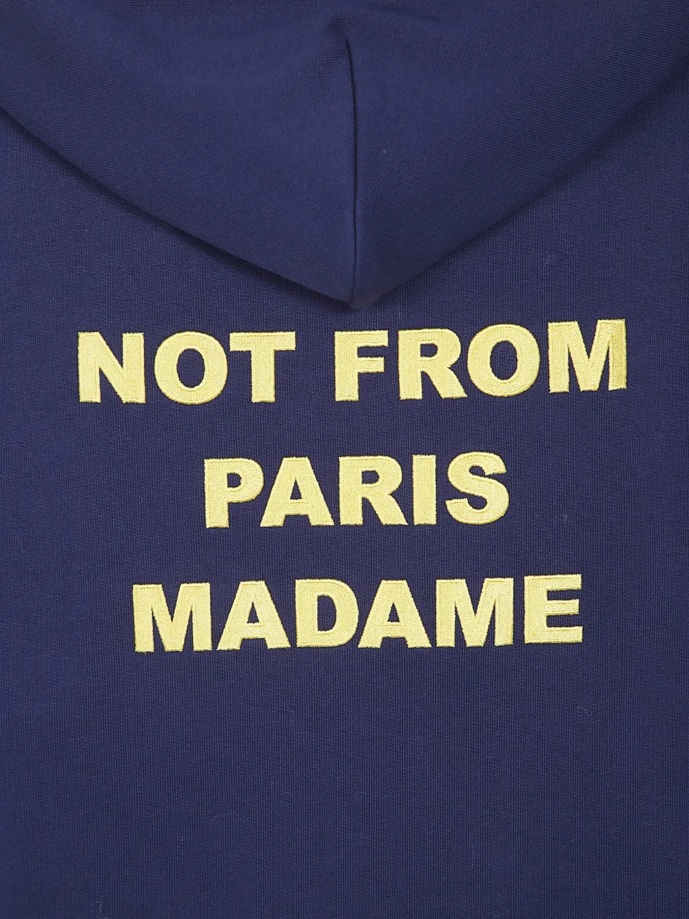 Drôle De Monsieur Slogan hoodie Blauw