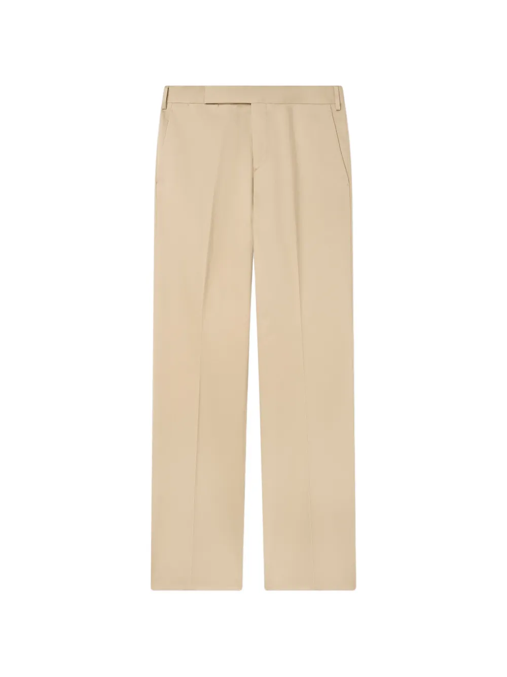 Lardini flat-front twill trousers