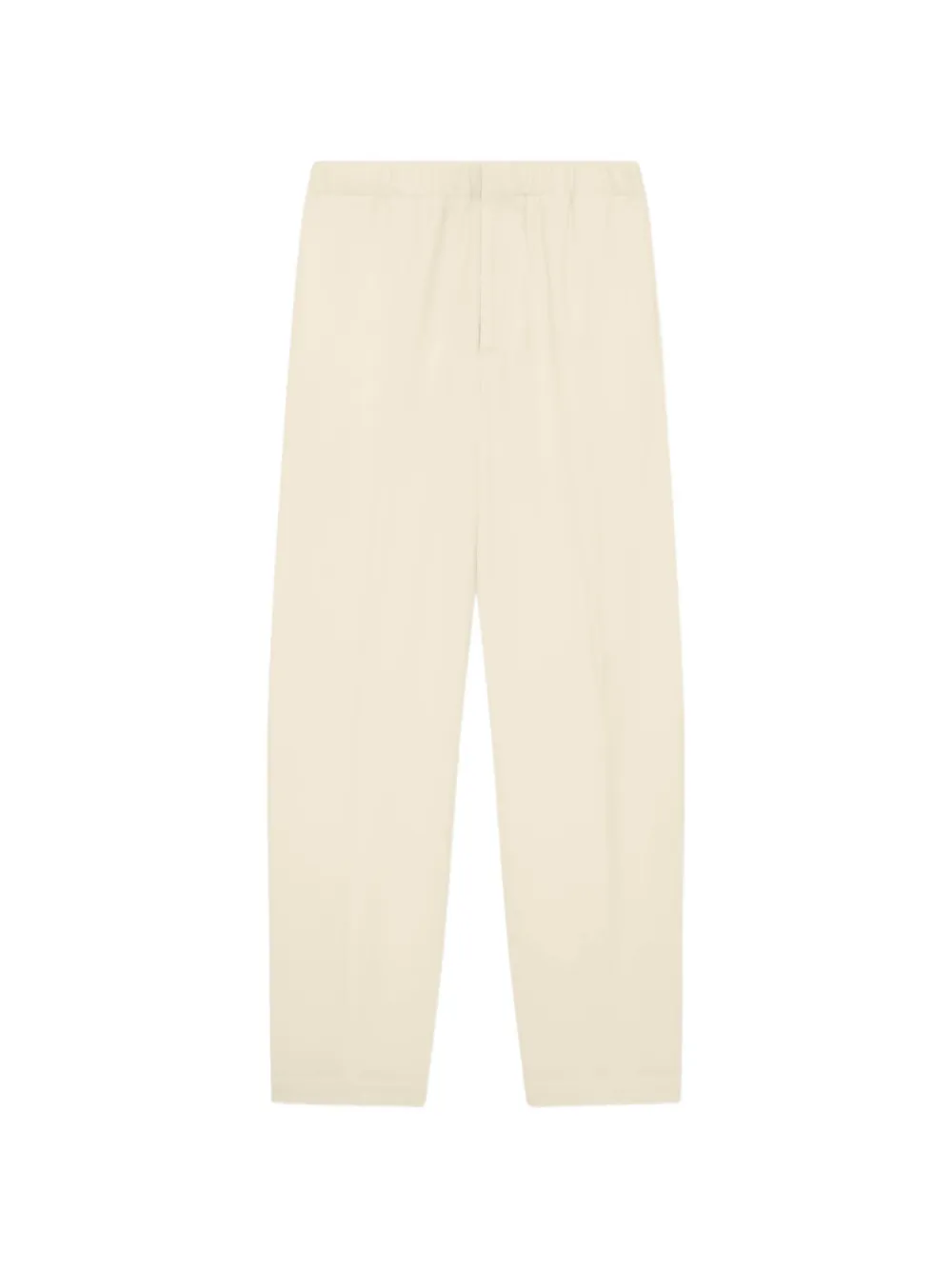Lardini Flat-front Flannel Straight-leg Trousers In Neutral