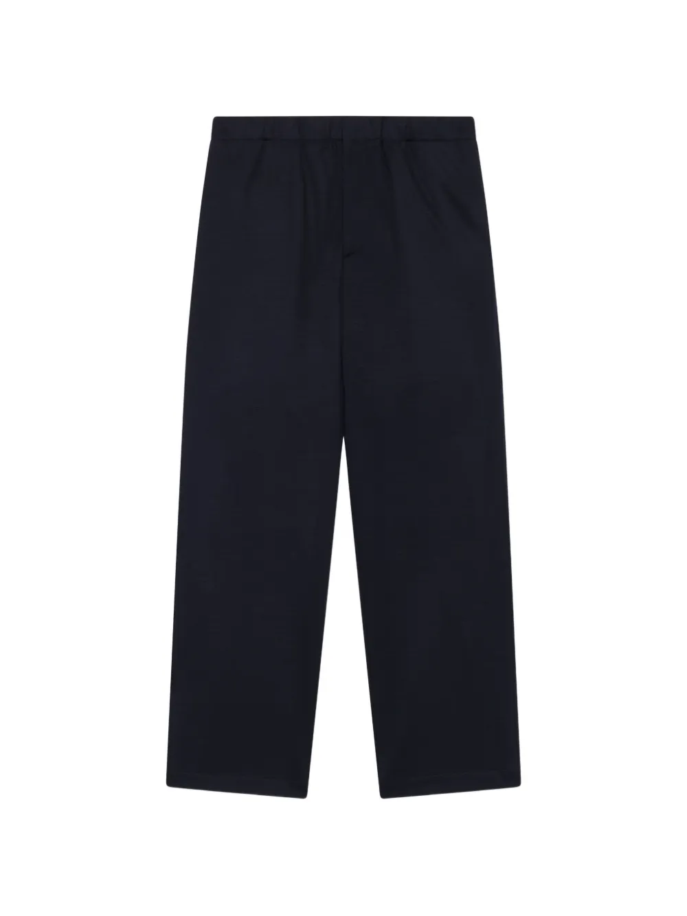 Lardini Elasticated-waist Straight-leg Trousers In Black
