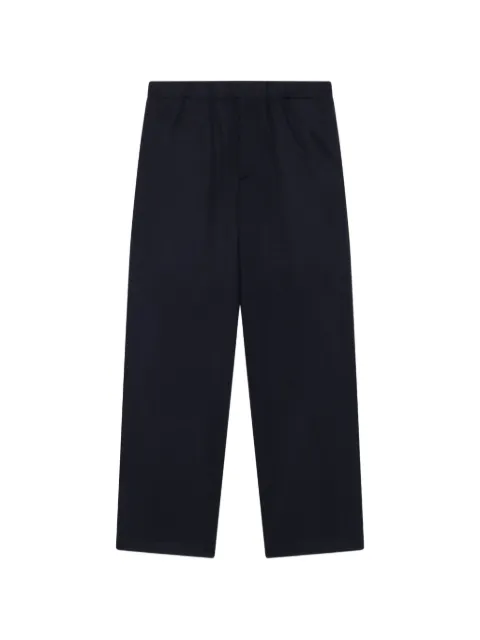 Lardini elasticated-waist straight-leg trousers