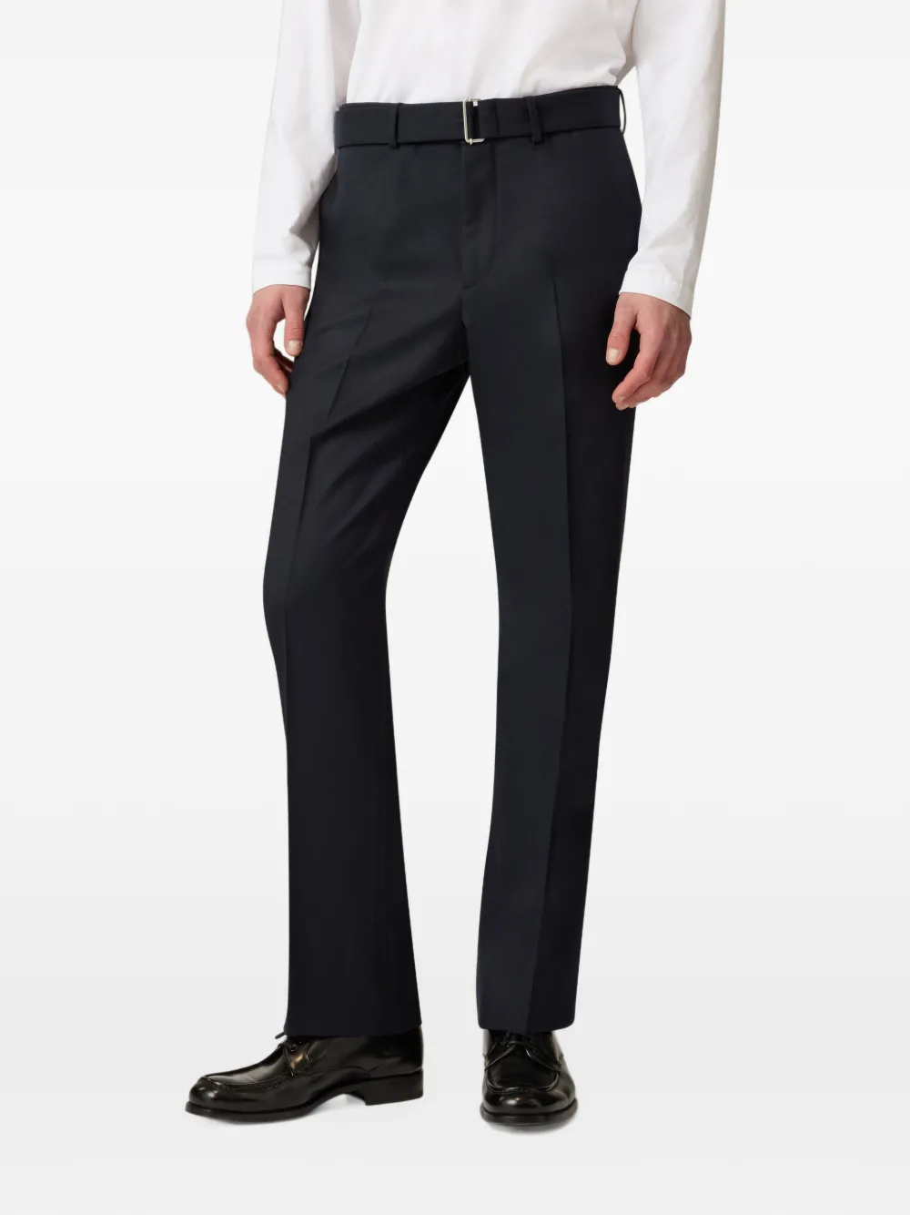 Lardini flat-front straight-leg trousers Blauw