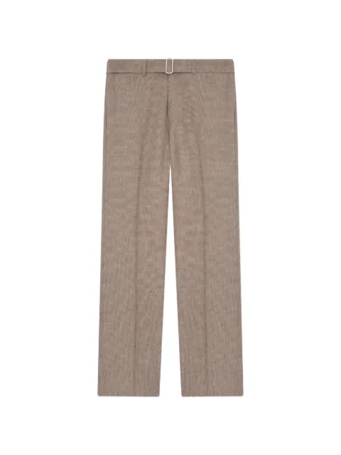Lardini houndstooth straight-leg trousers