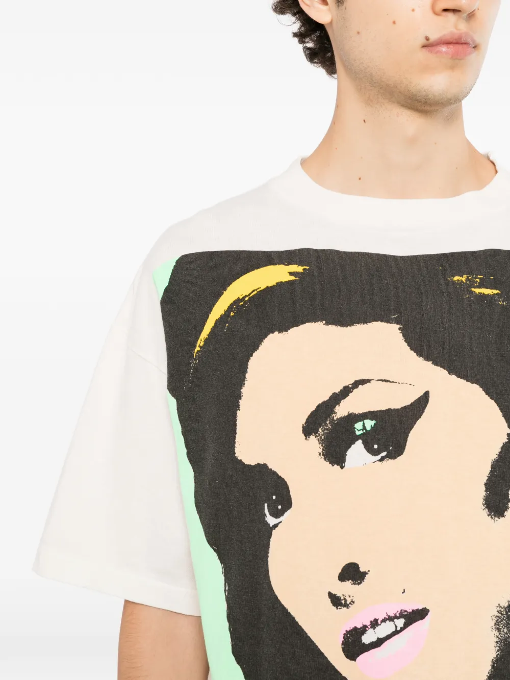 SAINT MXXXXXX x Amy Winehouse T-shirt Wit