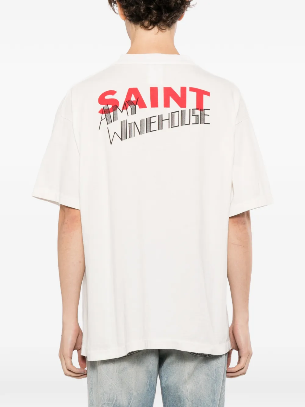 SAINT MXXXXXX x Amy Winehouse T-shirt Wit